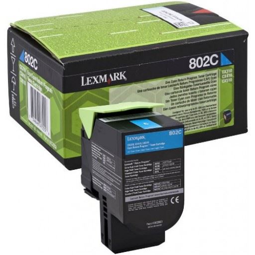 Lexmark 802C festékkazetta ciánkék (80C20C0) Lexmark 802C festékkazetta ciánkék (80C20C0)