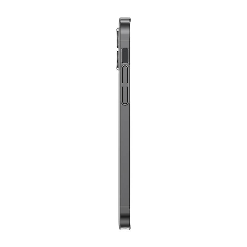 Baseus Crystal Mágneses telefontok iPhone 12 telefonhoz (Átlátszó), Edzett üveg képernyővédő fóliával és Tisztítókészlettel