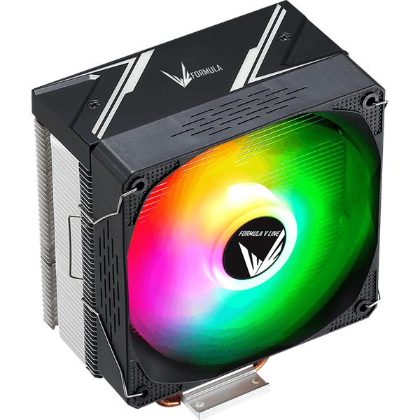 Formula Ice Burg Plus ARPW 4P 17-34dB 4pin csatlakozó 4 db heatpipe 12cm PWM ARGB CPU Cooler Formula Ice Burg Plus ARPW 4P 17-34dB 4pin csatlakozó 4 db heatpipe 12cm PWM ARGB CPU Cooler