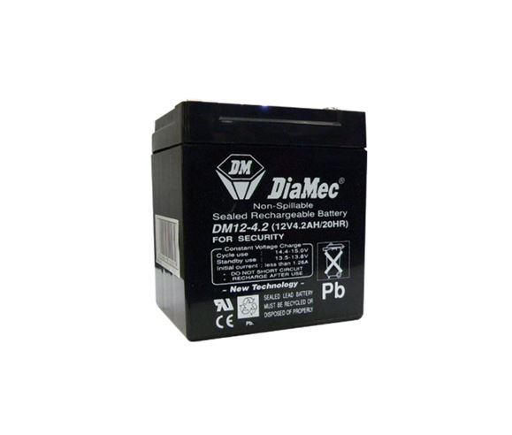 Diamec zselés ólomsavas gondozásmentes akkumulátor 12V 4500mAh 105.5x89.5x70mm (DM12-4.5) Diamec zselés ólomsavas gondozásmentes akkumulátor 12V 4500mAh 105.5x89.5x70mm (DM12-4.5)