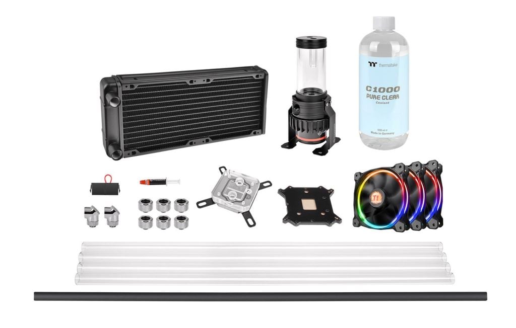 Thermaltake CL-W216-CU00SW-A Pacific M240 D5 Hard Tube vízhűtés szett Thermaltake CL-W216-CU00SW-A Pacific M240 D5 Hard Tube vízhűtés szett