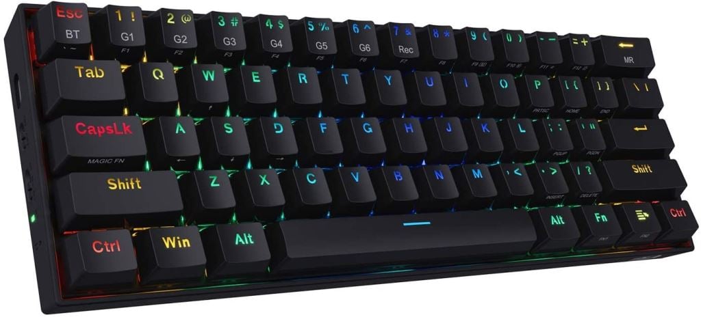 Redragon K530 Draconic Compact Red Switches vezeték nélküli Gaming billentyűzet (K530RGB_RED_HU)
