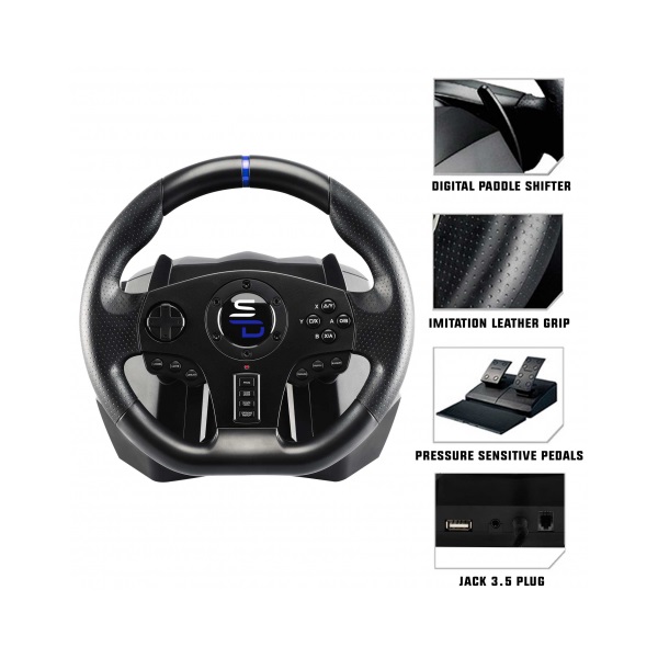 Subsonic Superdrive SV750 Drive Pro Sport kormány fekete (SA5595-NG) Subsonic Superdrive SV750 Drive Pro Sport kormány fekete (SA5595-NG)