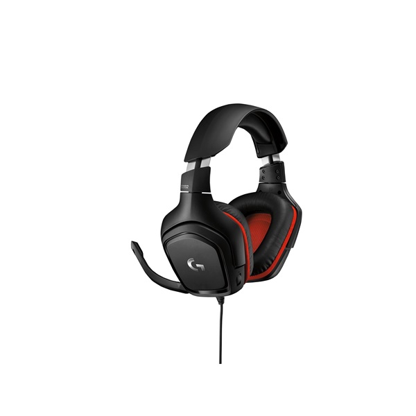 Logitech G332 Symmetra Gaming Headset mikrofonos fejhallgató fekete-piros (981-000757)