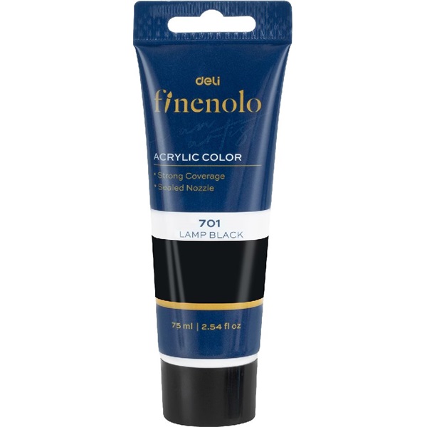 Deli Finenolo 75 ml fekete akrilfesték Deli Finenolo 75 ml fekete akrilfesték