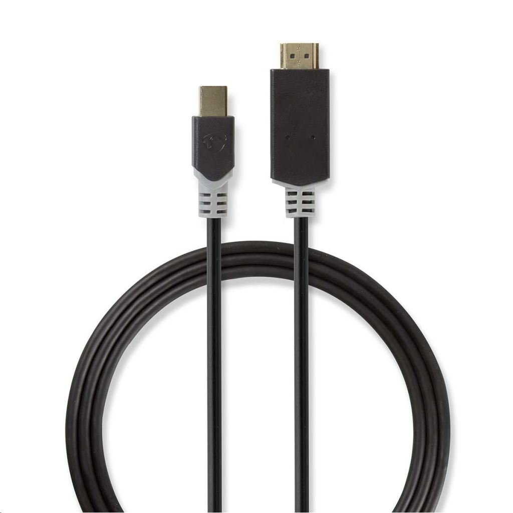 Nedis CCBW37600AT20 Mini DisplayPort - HDMI kábel 2,0 m antracit