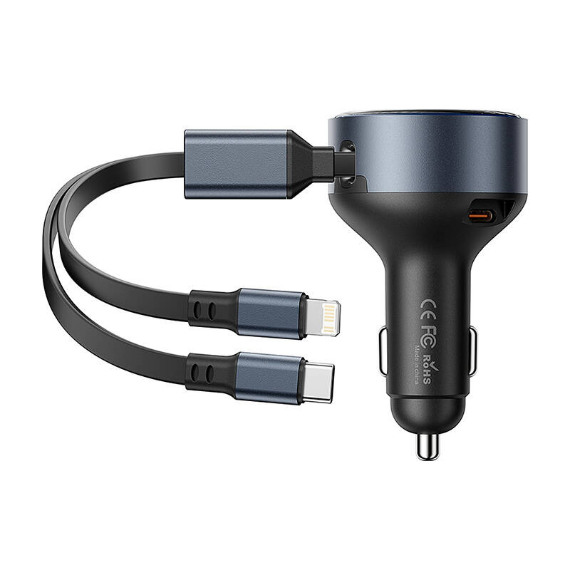 Vention FFOB0 USB-C car charger + USB-C/Lightning 30W kábel