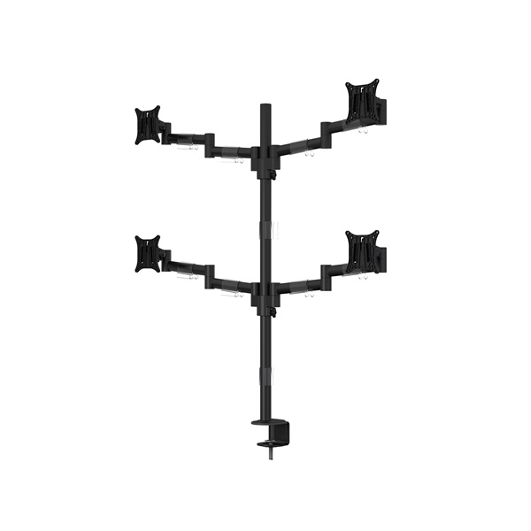 MULTIBRACKETS Asztali konzol (4 képernyős), M VESA Deskmount Officeline Quad Black (15-30", max.VESA: 100x100 mm) MULTIBRACKETS Asztali konzol (4 képernyős), M VESA Deskmount Officeline Quad Black (15-30", max.VESA: 100x100 mm)