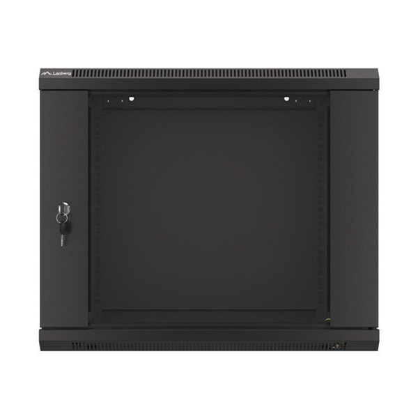 Lanberg 9U 19" fali rack szekrény 600x450mm fekete (WF01-6409-10B)
