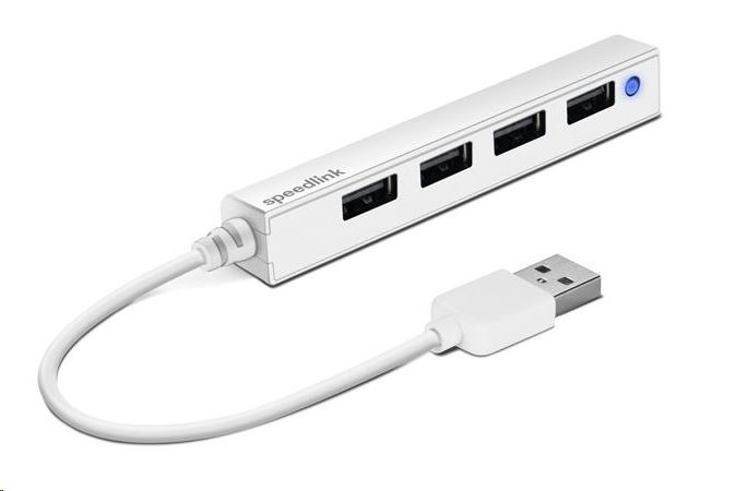 Speedlink Snappy Slim 4 portos USB 2.0 Hub fehér (SL-140000-WE) Speedlink Snappy Slim 4 portos USB 2.0 Hub fehér (SL-140000-WE)
