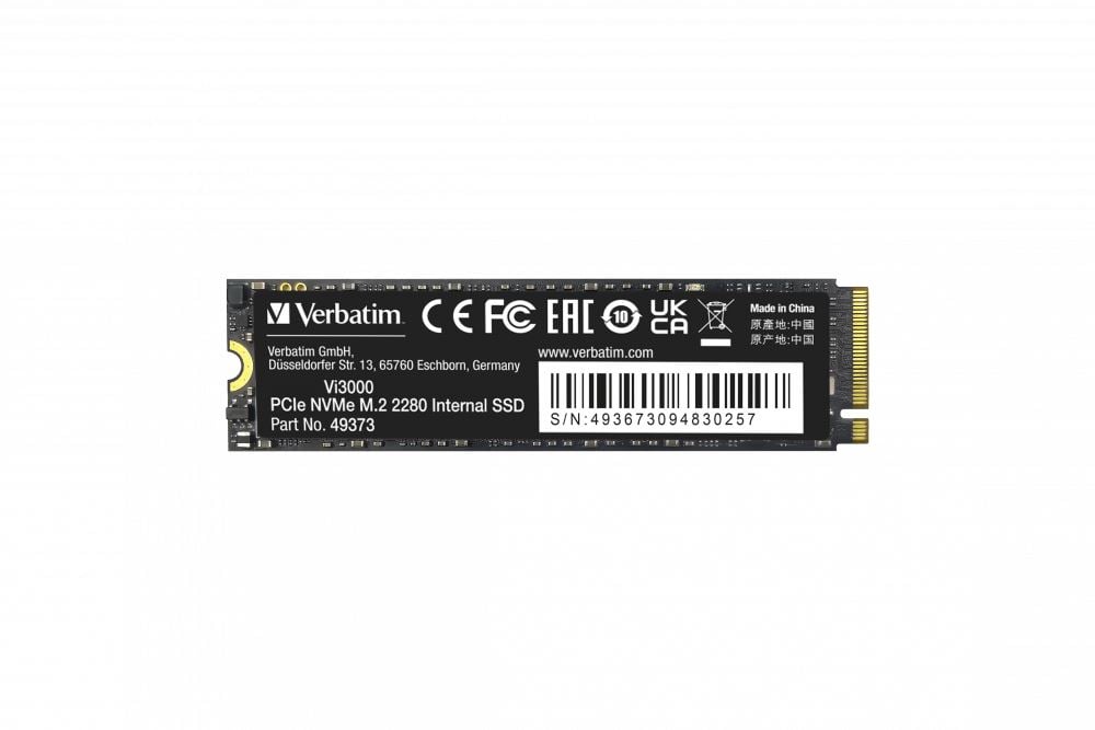 Verbatim M.2 NVMe Vi3000 512GB SSD meghajtó  