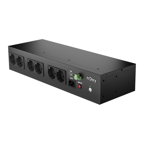 NJOY  Theron 800 8 Schuko Off-line (VFD)  USB menedzsment  2U rack Szünetmentes 800VA