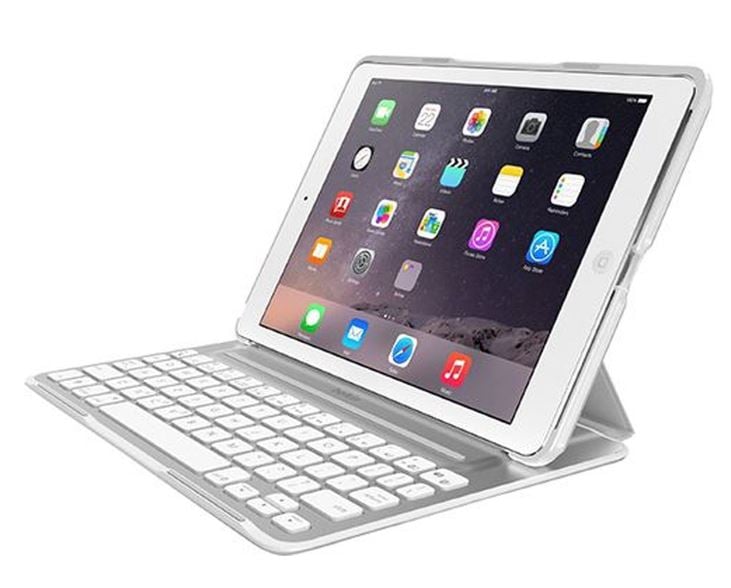 Belkin Qode Ultimate Pro iPad Air billentyűzetes tok  fehér (F5L171eaWHT)