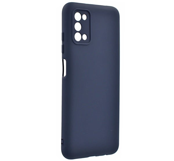 Szilikon telefonvédő (matt) SÖTÉTKÉK [Samsung Galaxy A03s (SM-A037F)]