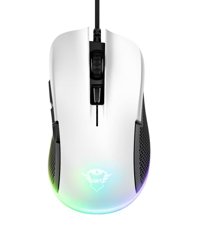 Trust GXT 922W Ybar Gaming optikai egér fehér-fekete (24485)