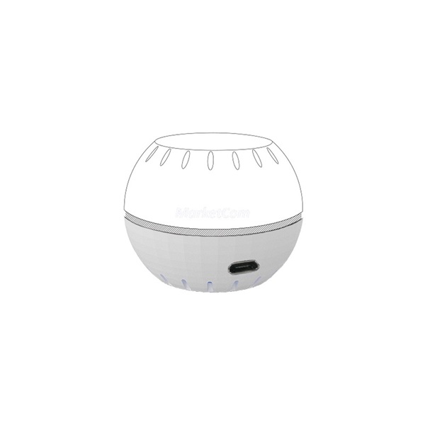 Shelly H&T Wi-Fi-s páratartalom és hőmérséklet szenzor fehér (ALL-KIE-HTW)