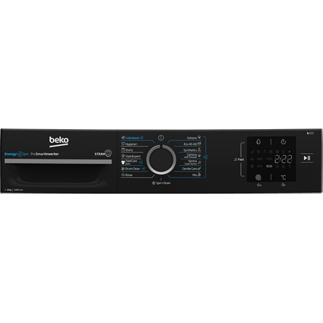 Beko BM3WFSU38413WPBB1 Elöltöltős mosógép - 11 kg, 1400 ford./perc, A Energiaosztály, Higiénikus gőz, Eco Bubble technológia