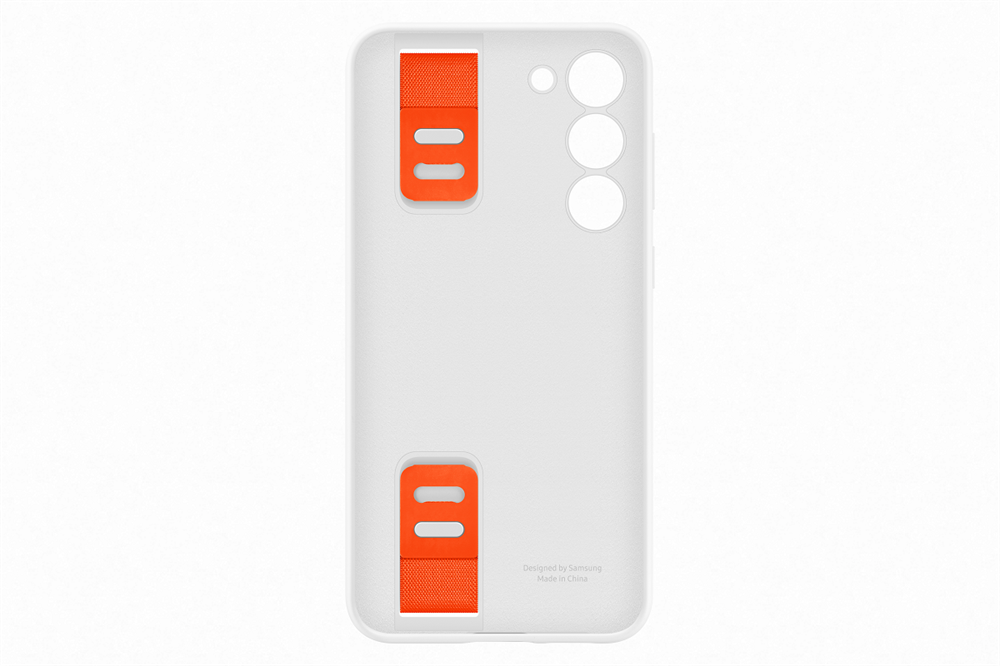 	Samsung Galaxy S23+ szilikontok szíjjal fehér 