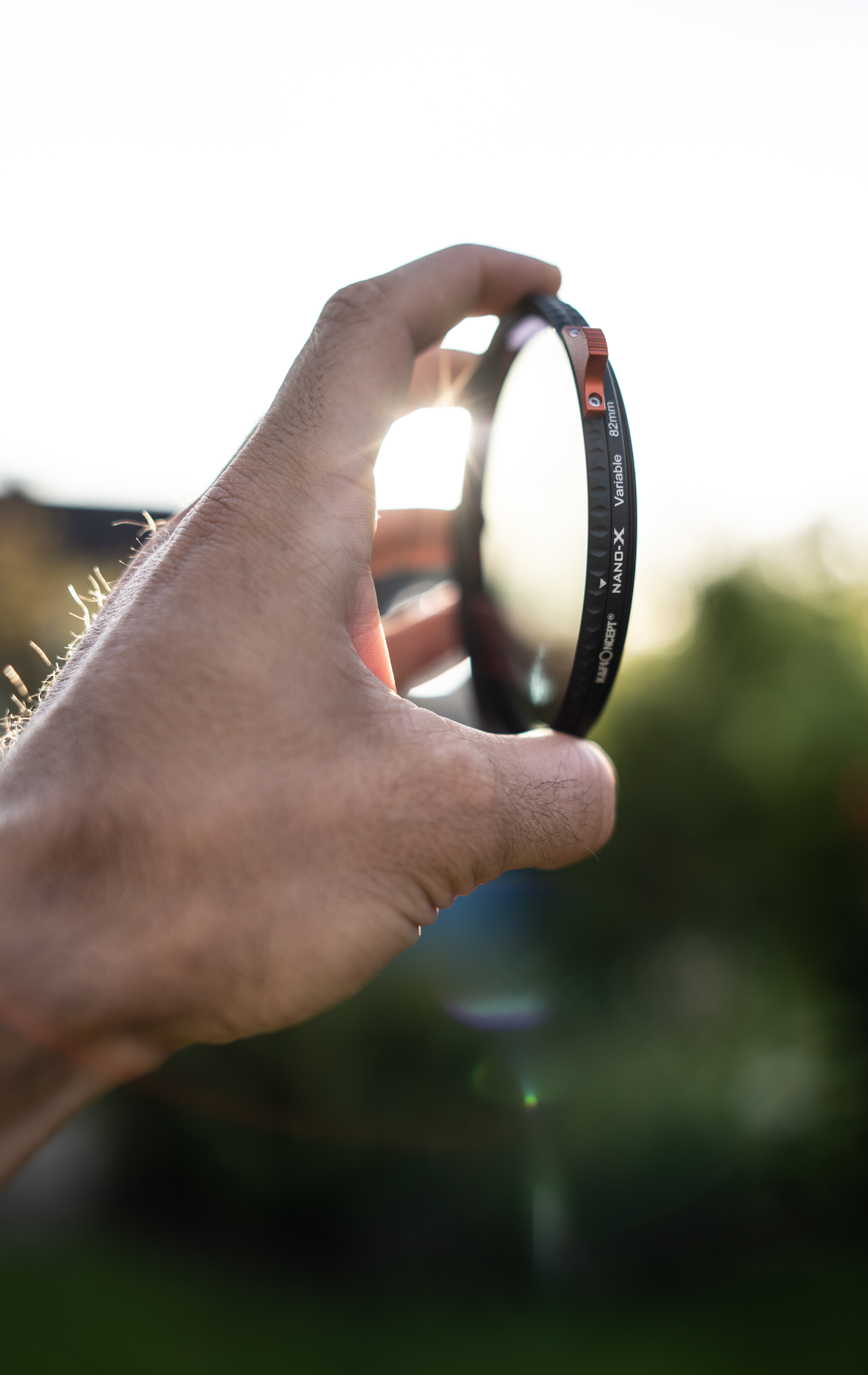 K&F Concept NANO-X Slim, HD, VARIO ND 2-400 változtatható szürkeszűrő, vízlepergető, karcálló, 58mm