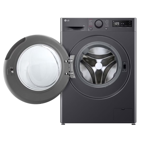 LG F2WR508SBM Elöltöltős keskeny mosógép – 8 kg, 1200 ford./perc, A Energiaosztály, Gőz technológia, AI DD™ technológia LG F2WR508SBM Elöltöltős keskeny mosógép – 8 kg, 1200 ford./perc, A Energiaosztály, Gőz technológia, AI DD™ technológia