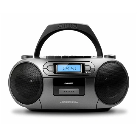 Aiwa BBTC-550MG hordozható CD lejátszó fekete-ezüst