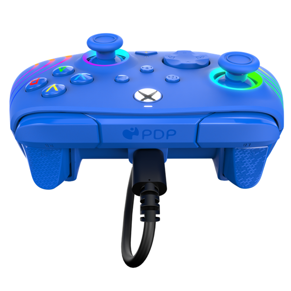 PDP Afterglow Wave Xbox Series X|S/Xbox One/PC RGB LED kék vezetékes kontroller