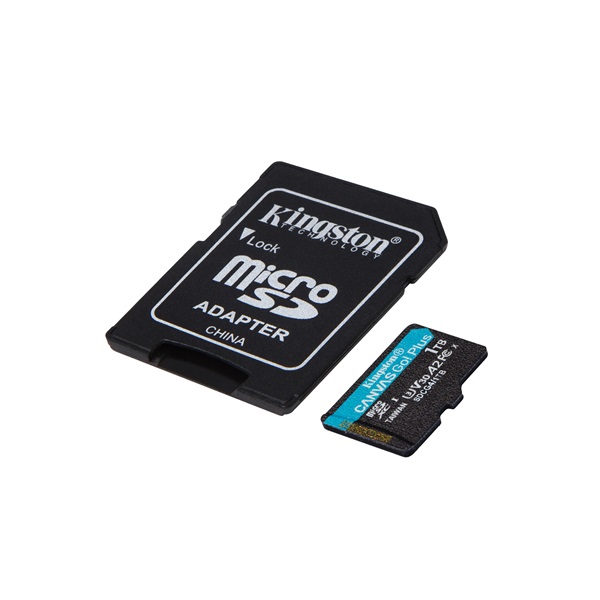 KINGSTON MicroSDXC 1TB Canvas Go Plus Gen4 200R A2 U3 V30 Memóriakártya + Adapter KINGSTON MicroSDXC 1TB Canvas Go Plus Gen4 200R A2 U3 V30 Memóriakártya + Adapter