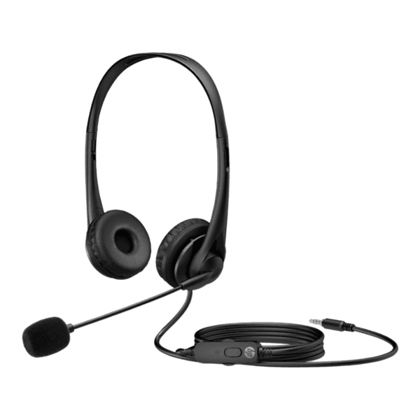 HP Sztereó Vezetékes Headset 3.5mm Fekete