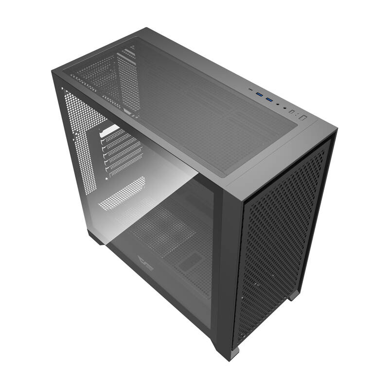 Darkflash DRX90 Mesh számítógépház Fekete 