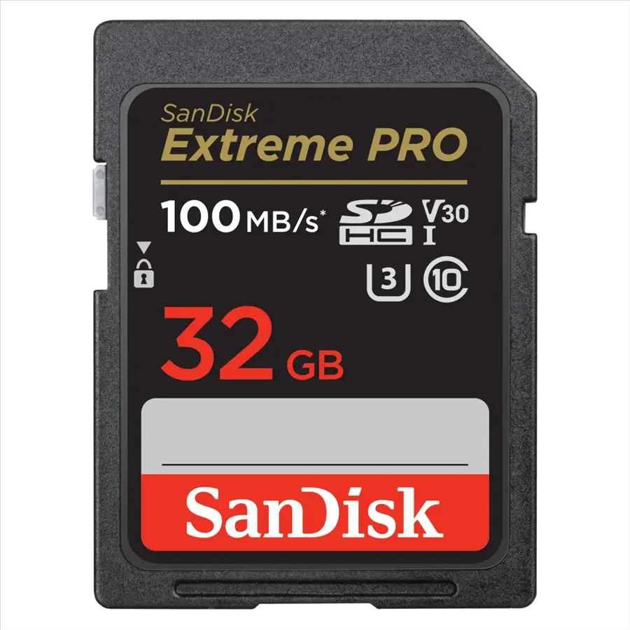 Sandisk SDSDXXO-032G-GN4IN / 121594 32GB SDHC Extreme Pro CL10 U3 V30 Sandisk SDSDXXO-032G-GN4IN / 121594 32GB SDHC Extreme Pro CL10 U3 V30
