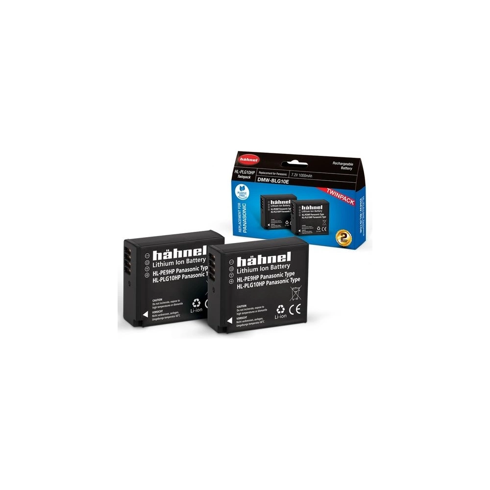 HAHNEL HL-PLG10HP TWIN PACK Panasonic DMW-BLG10EHP 1000 mAh akkumulátor szett HAHNEL HL-PLG10HP TWIN PACK Panasonic DMW-BLG10EHP 1000 mAh akkumulátor szett