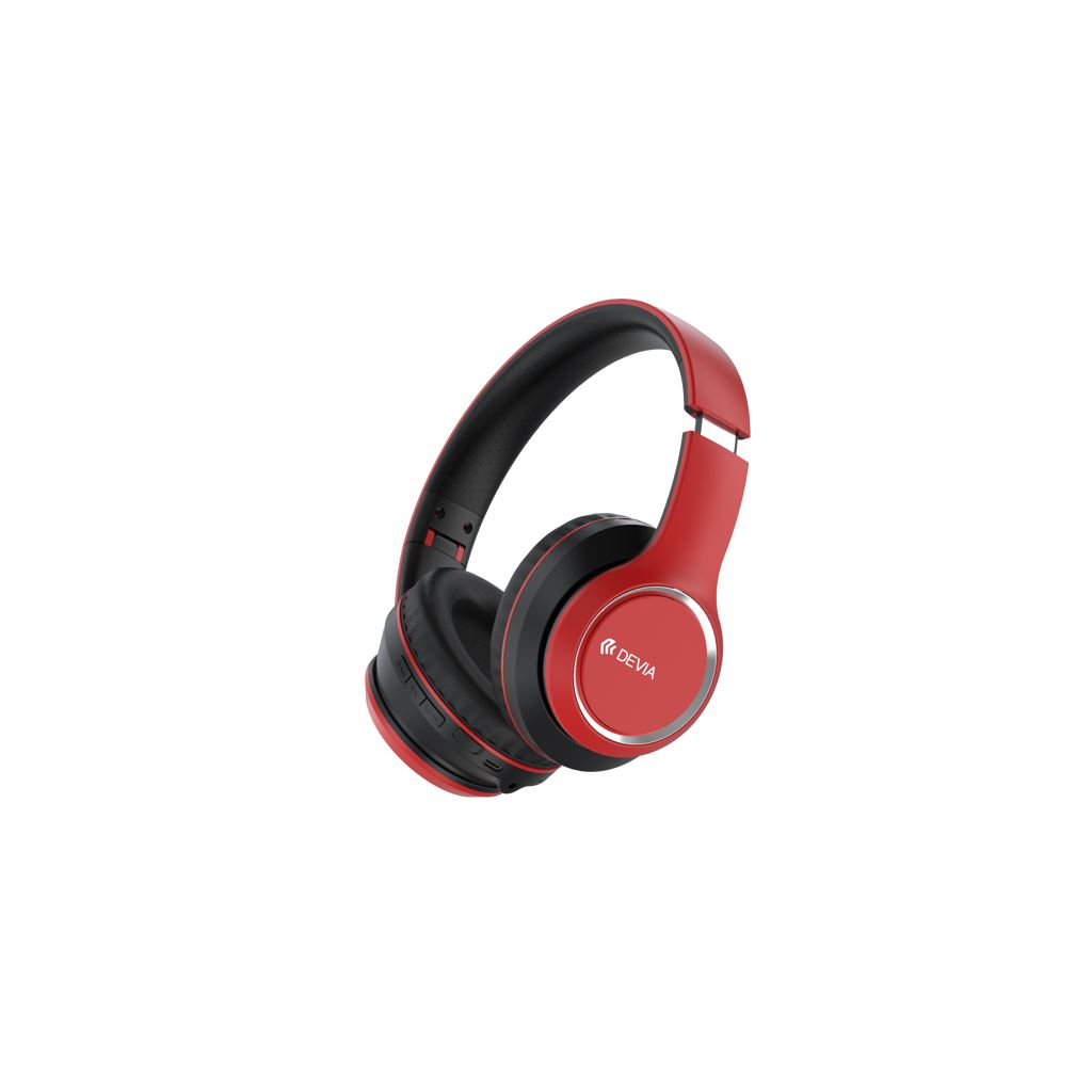 Devia 121660 Kintone bluetooth fejhallgató piros  