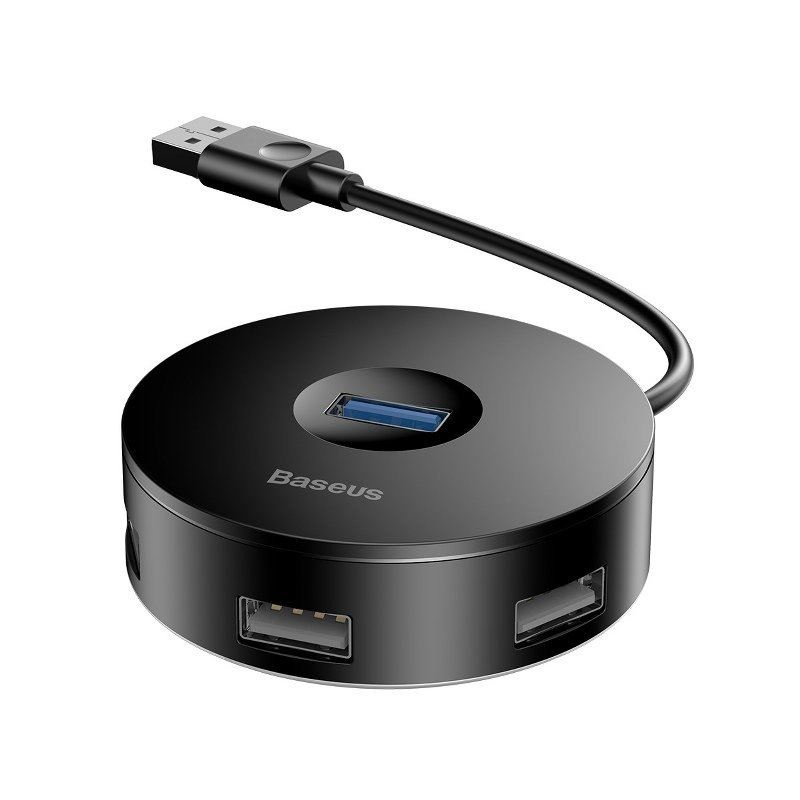 Baseus 4 az 1-ben USB - USB 3.0 hub + 3x USB 2.0 15cm fekete (CAHUB-F01) Baseus 4 az 1-ben USB - USB 3.0 hub + 3x USB 2.0 15cm fekete (CAHUB-F01)