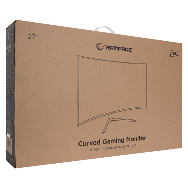 Rampage 27"  BLAZE BL27R165C  VA 165Hz  fekete FreeSync ívelt Monitor 