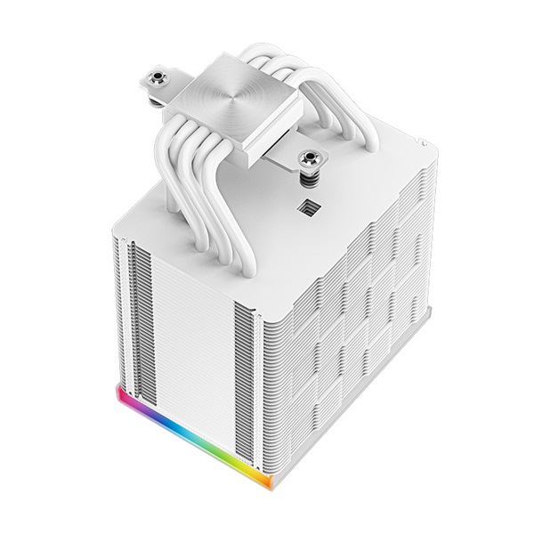 DeepCool AK500 Digital WH 28dB 4pin csatlakozó 5 db heatpipe  12cm  PWM fehér CPU Cooler 