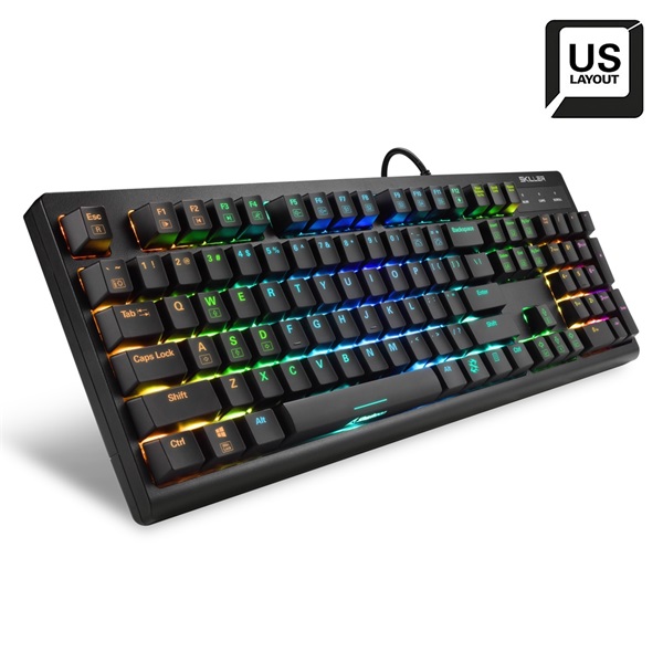 Sharkoon Billentyűzet Mechanikus SKILLER SGK30 Red RGB LED Fekete Angol Sharkoon Billentyűzet Mechanikus SKILLER SGK30 Red RGB LED Fekete Angol