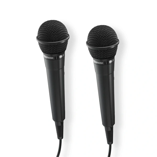 Hama 46002 Karaoke 2db Mikrofon szett Fekete