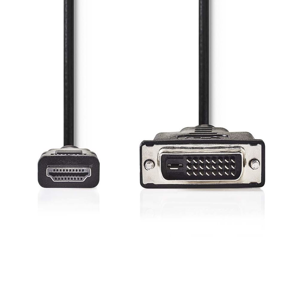 Nedis CCGP34800BK20 HDMI - DVI-D átalakítókábel 2m fekete Nedis CCGP34800BK20 HDMI - DVI-D átalakítókábel 2m fekete