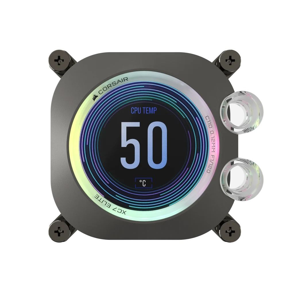 Corsair CX-9010023-WW iCUE XC7 RGB ELITE LCD CPU vízhűtés blokk - Stealth Gray
