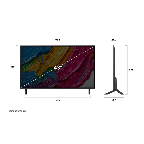 Lg 43QNED80A3A UHD QNED SMART Televízió