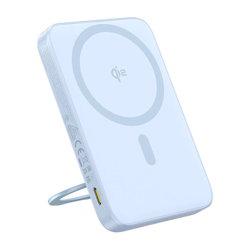 Baseus PicoGo Qi2  5000mAh  20W mágneses powerbank állvánnyal  Kék