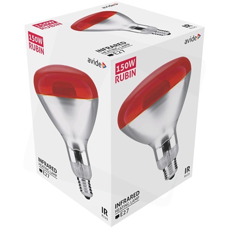 Avide ASIR27-150W-R INFRA IZZÓ E27 150W RED Avide ASIR27-150W-R INFRA IZZÓ E27 150W RED