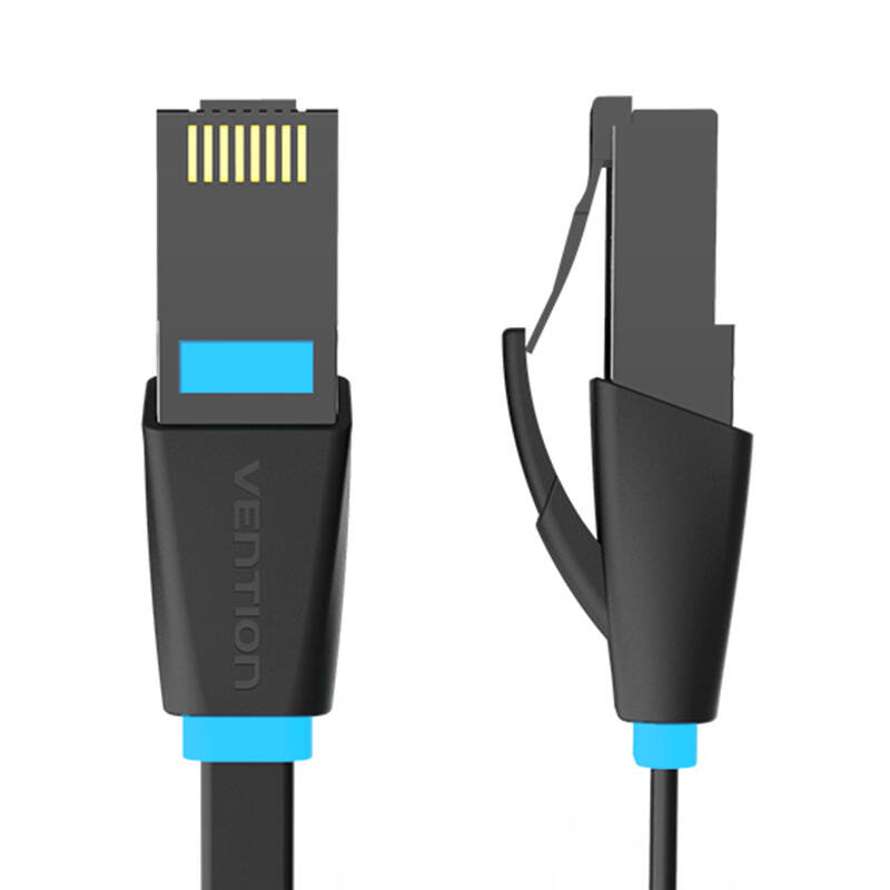 Flat UTP Category 6 Network Cable Vention IBJBU 35m Black Flat UTP Category 6 Network Cable Vention IBJBU 35m Black
