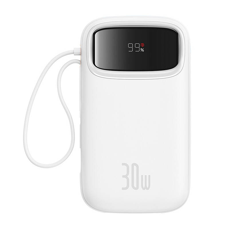 Baseus QPow 2 20000mAh  30W  2xUSB-C powerbank  Fehér 