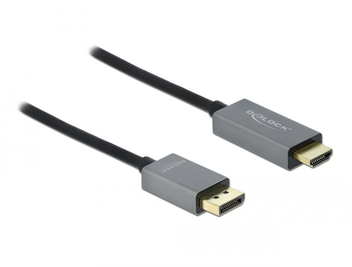 Delock DL85929 Displayport apa -> HDMI apa aktív kábel 2m