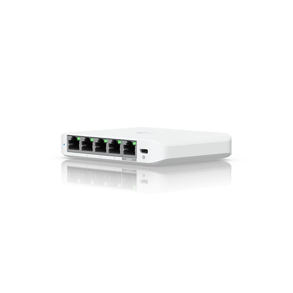 UBiQUiTi USW-Flex-2.5G-5 5x2500Mbps Menedzselhető Asztali Switch UBiQUiTi USW-Flex-2.5G-5 5x2500Mbps Menedzselhető Asztali Switch