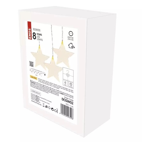 Emos DCGW02 LEDES KÜLTÉRI FÉNYFÜGGÖNY CSILLAG