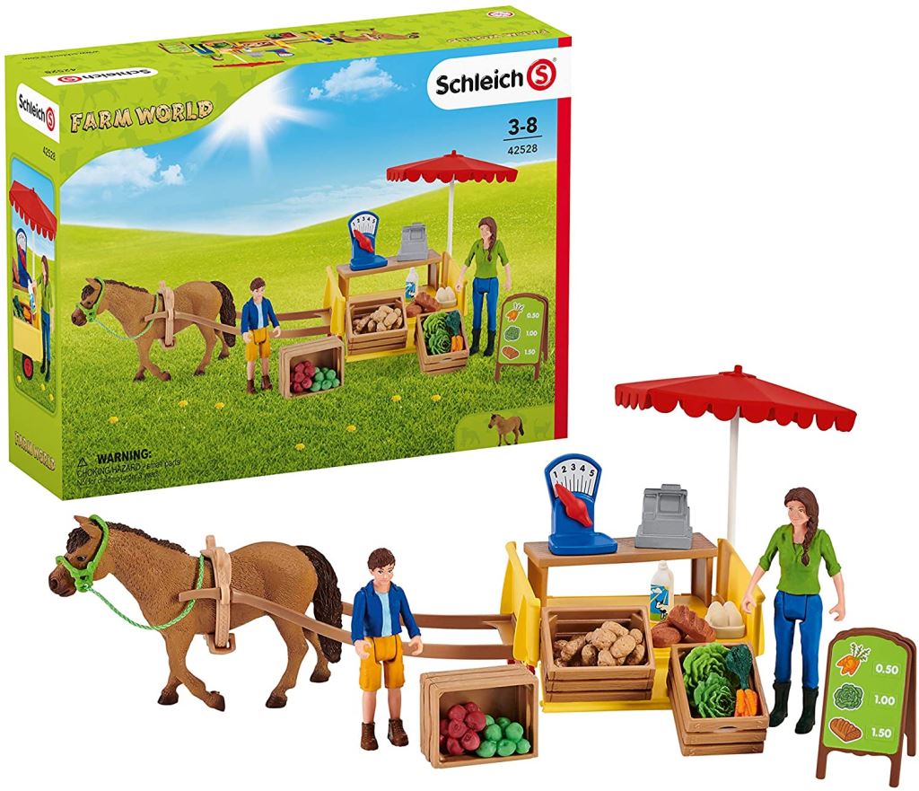 Schleich mobil piaci stand (42528 )
