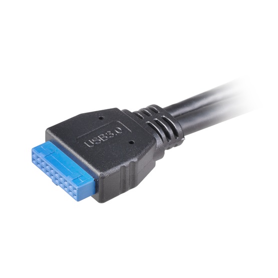  Akasa AK-CBUB52-50BK USB 3.1 Gen2 belső adapterkábel 2x Gen1 Type-A porttal 