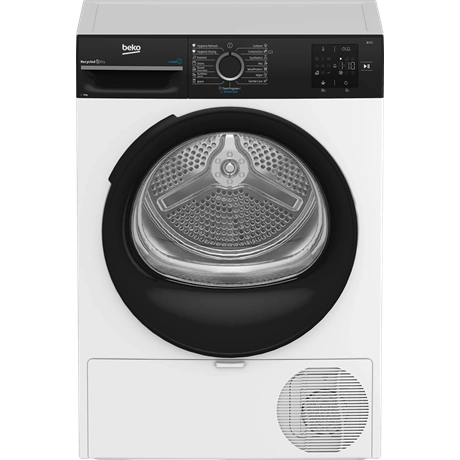 Beko BM3T3924WBB Hőszivattyús szárítógép Fehér/Fekete - 9 kg, C energiaosztály